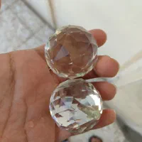 آویز لوستر گوی کریستالی