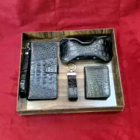 کیف کارت ست چرم قاب عینک جاسوئیچی پک تولد کیف