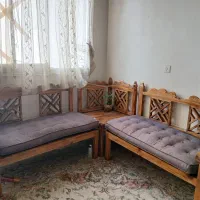 نیمکت سنتی با چوب روسی