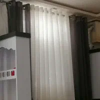 پرده پانچ حریربادوعدستک مخمل بازیرپرده