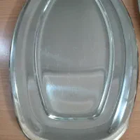 دو عدد سینی استیل بزرگ وضخیم قدیمی