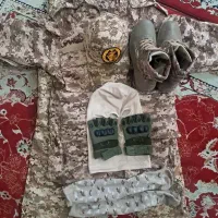 ست کامل لباس نظامی خاکی دیجیتال