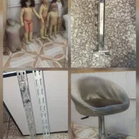 رگال تیله ای،ستون ،،صندلی گردون ،مانکن بچه گانه