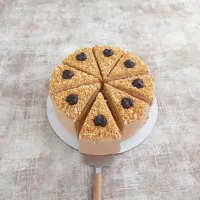 کیک کافه‌ای وانیل قهوه