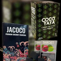ذغال نارگیل اصل وارداتی جاکوکو & ذغال کوکویا درجه۱