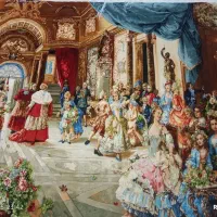 تابلو فرش مهمانی پاپ تبریز