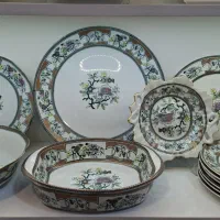 ظروف چینی طرح کشمیری یا ترمه