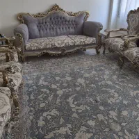 مبل کلاسیک ۹ نفره چوب راش غذاخوری ۴ نفره