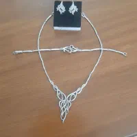 سرویس کامل نقره 925، 29 گرم نو، عین طلا