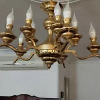 لوستر برنج آب طلا کاری