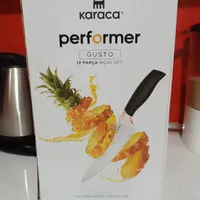 ست چاقو وملاغه همراه با تخته گوشت