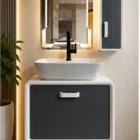 آینه روشویی سنگ کابینت سرویس بهداشتی کابین