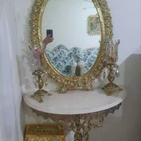 اینه شمعدان برنز