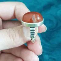 فروش انگشتر نقره با نگین عقیق