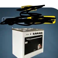 گاز طرح فر صفحه استیل ۵ شعله ترموکوبل دار