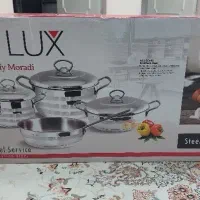 سرویس قابلمه استیل دستی لوکس ۹ پارچه