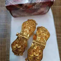 دستبند نقره روکش طلا سلام