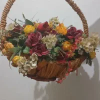 گل سبد دار|گل مصنوعی|اهواز, فرهنگ شهر|دیوار