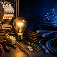 خدمات برق کاری و لاین نوری