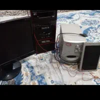 کیس دسکتاپ کامپیوتر همراه با باند بلندگو