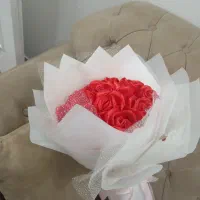 دسته گل روبانی