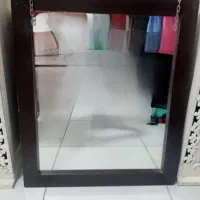آیینه باقاب چوبی