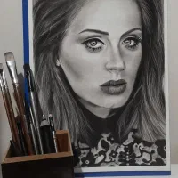 سفارش چهره سیاه قلم