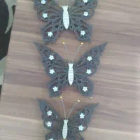 ست پروانه دیوار چوبی