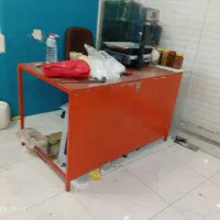 میز میوه فروشی ترازو محک تعداد زیادی سینی