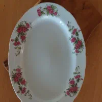 دیس چینی گل سرخی قدیمی عتیقه