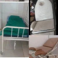 تخت بستری، تخت ژنیکولوژی زنان، تخت آرایشگاهی سفید
