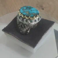 انگشتر نقره مخراجکاری شده