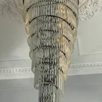 لوستر ۱۰ طبقه کریستال اصلی دست ساز و حرفه ای