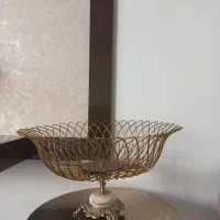 سبد میوه فلزی، با پایه برنزی