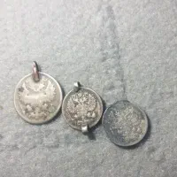 سکه   نقره   ۳  عدد  روسی و ا عدد  هزاری