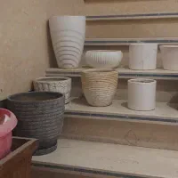 ۱۰ عدد گلدان سرامیکی و سفالی