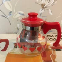 ست قوری/کتری پیرکس طرح قلب ترکیه
