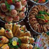 پیراشکی فینگرفود دسر میز ارایی ومیوه ارایی