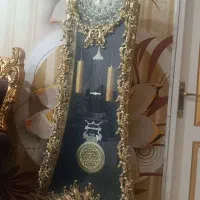 ساعت و بوفه و آینه برنجی