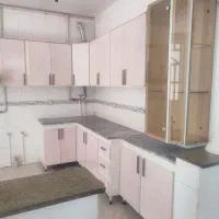 کابینت فلزی کامل در حد نو همراه با سینک و هود