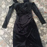 لباس مجلسی سایز ۳۶ مخمل شاین دار