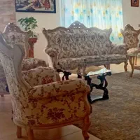 مبل سلطنتی  استیل۹ نفره با ۳ تا عسلی