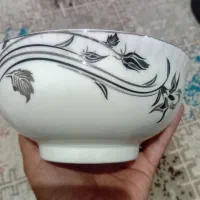 کاسه چینی لب نقره ای