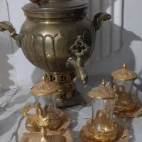 سماور برنجی زغالی