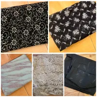 تعدادی قواره پارچه خارجی چادری و لباسی