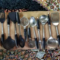 سرویس کفگیر وملاقه وبشقاب کریستال