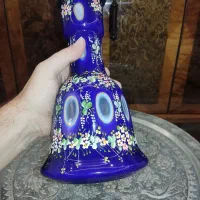 کوزه قلیان سه پوست نقاشی هنر دست تراش دار آنتیک آس