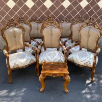 مبل استیل9نفره تاجدارکلاسیک مدل(212)