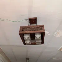 چهار عدد لوستر چوبی