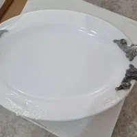 دیس بیضی پایه داره چینی زرین